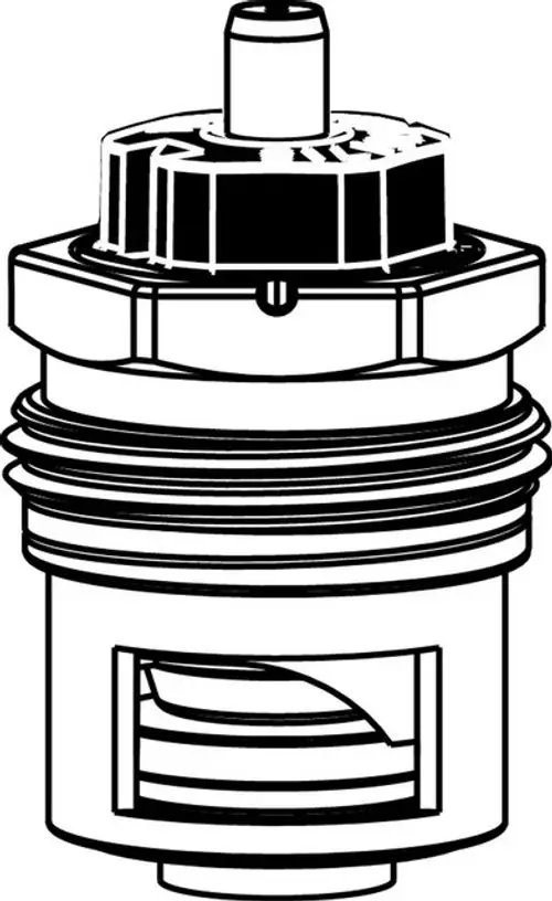 Thermostat-Oberteil mit beidseitiger Anströmung, geeignet für Heizungsanwendungen. Bestandteil des IMI Hydronic Engineering Systems zur Temperaturregelung.